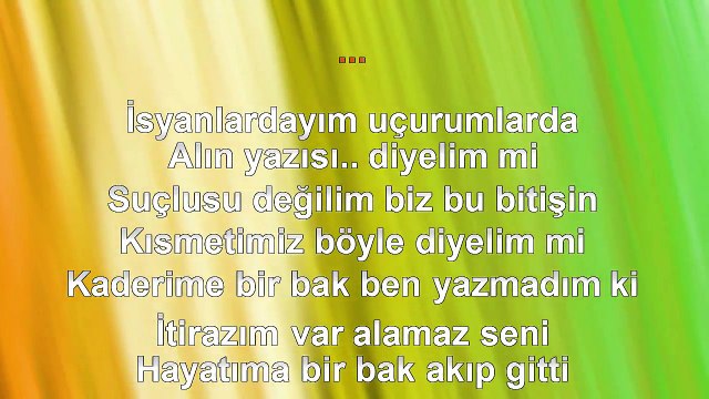 Tolga Taş - Kaderime Bak - (2012) TÜRKÇE KARAOKE