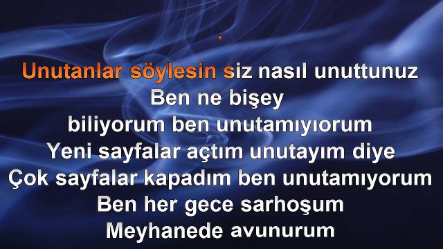 Tolga Taş - Unutamıyorum - (2012) TÜRKÇE KARAOKE