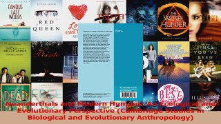 PDF Download  Neanderthals and Modern Humans An Ecological and Evolutionary Perspective Cambridge Read Online
