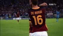 Florenzi, da Roma, faz  golaço do meio de campo contra o Barcelona