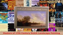 PDF Download  Masters of 17th Century Dutch Landscape Painting Download Online