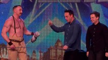 BGT extra: Ant and Dec cop a feel of strongman Daniels rod! | Britains Got Talent 2015