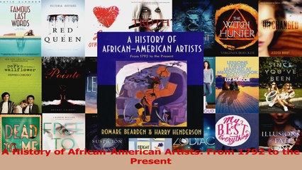 PDF Download  A History of AfricanAmerican Artists From 1792 to the Present Read Online