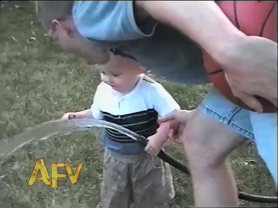 innocent child drinking water