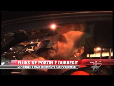 Fluks emigrantësh në Portin e Durrësit - News, Lajme - Vizion Plus