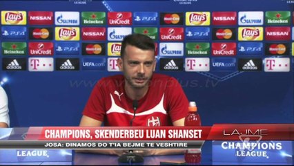 Champions, Skënderbeu luan shanset - News, Lajme - Vizion Plus