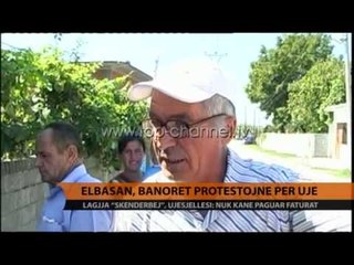 Elbasan, banorët protestojnë për ujin e pijshëm - Top Channel Albania - News - Lajme