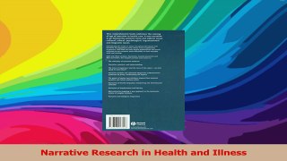 Narrative Research in Health and Illness Download