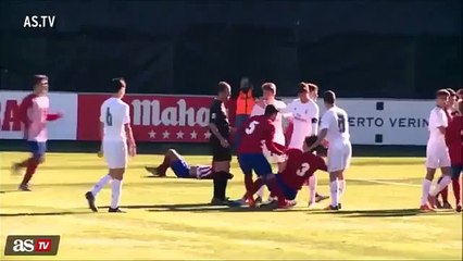 Le Fils de Zidane assène un coup de boule digne de son père !!!