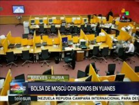 Rusia emitirá bonos en yuanes en su bolsa de valores
