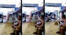 Fail : un russe ivre descend de son lit