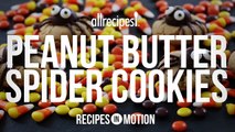 Halloween Recipes - How to Make Peanut Butter Spider Cookies