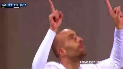 Borja Valero 0-1 Goal - Sassuolo v. Fiorentina - 30.11.2015