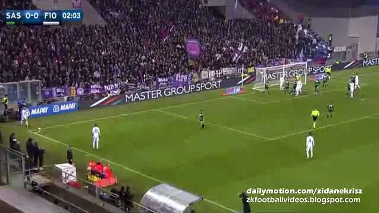 Borja Valero Amazing Corner Kick Almost Goal - Sassuolo v. Fiorentina - 30.11.2015
