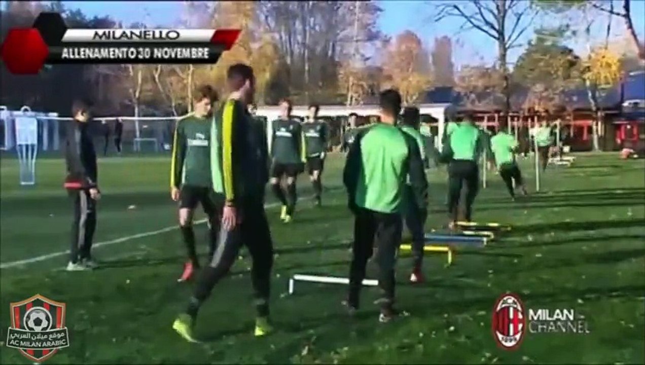 Milan training session 30.11.2015