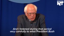 Bernie Reminds Of His Voting Against The Iraq War 13 Years Ago