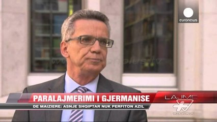 Download Video: De Maiziere: Asnjë shqiptar nuk përfiton azil - News, Lajme - Vizion Plus