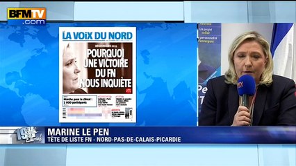 Marine Le Pen: la Voix du Nord "est un véritable tract du Parti socialiste"
