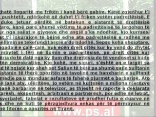RAMA LETER TE HAPUR FATET E SHQIPERISE NE DUART E GJYQTAREVE TE KOLEGJIT LAJM