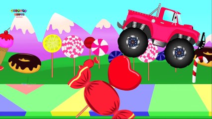 Monster Truck   Monster Truck Videos For Kids   Candy Crush Saga