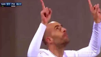 0-1 Borja Valero Goal - Sassuolo v. Fiorentina - 30.11.2015