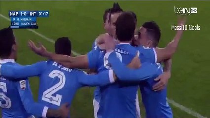 Gonzalo Higuain Goal - Napoli vs Inter 1-0 [30.11.2015] SerieA