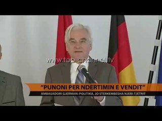 Hoffman: Punoni për ndërtimin e vendit - Top Channel Albania - News - Lajme