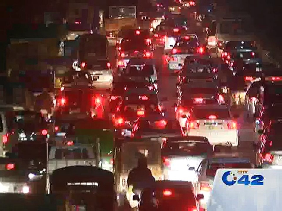 Sever Traffic jam in city