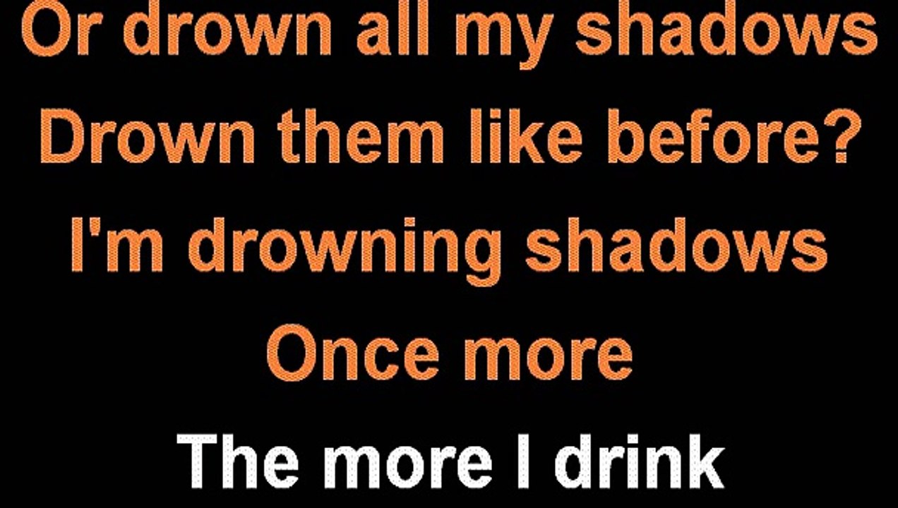 Sam Smith Drowning Shadows karaoke lyrics