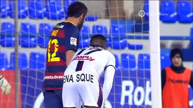 j.15 liga adelante 15/16 Llagostera 2-Huesca 0