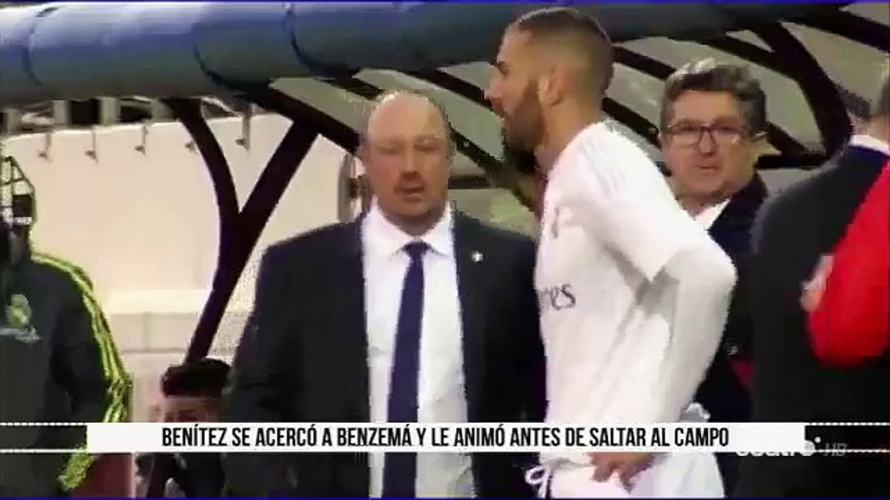 Los mimos de Rafa Benítez a Benzema ante SD Eibar_ Vamos Karim