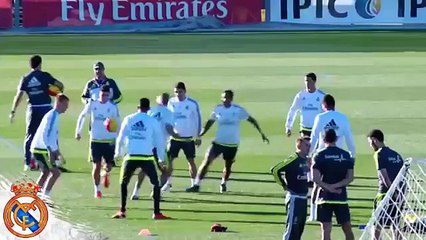 Las genialidades de James Rodriguez y Keylor Navas en el entrenamiento • 2015