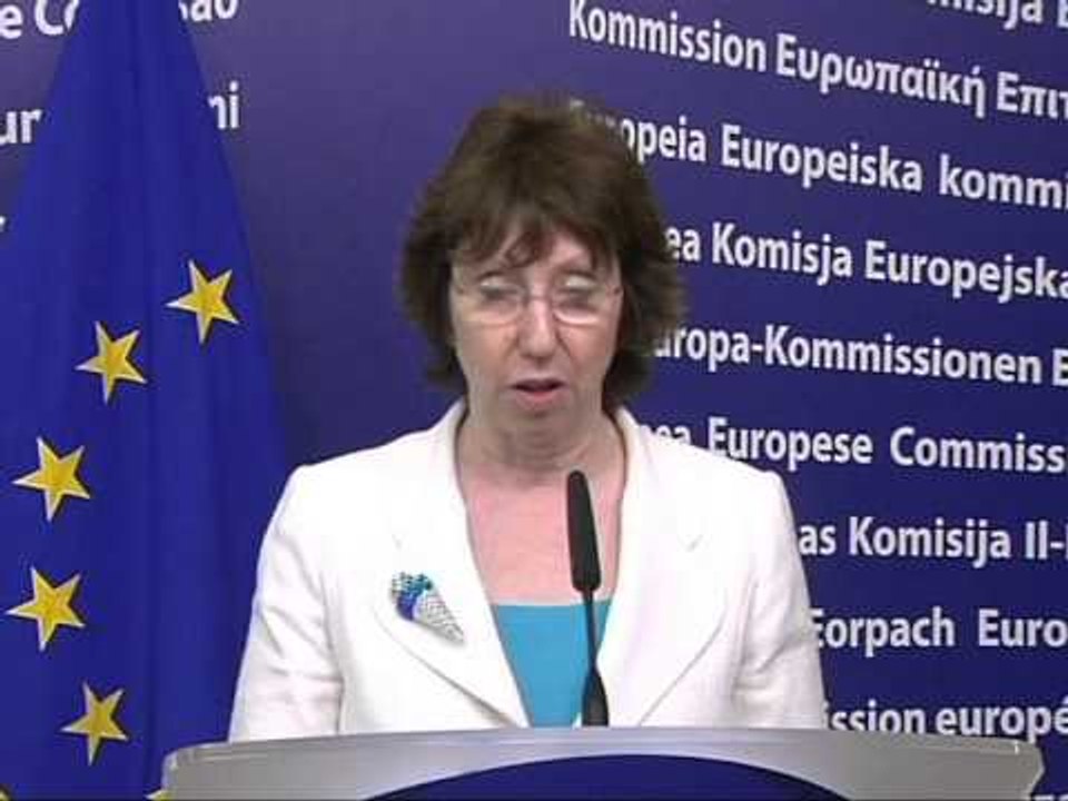 THAÇI TAKON ASHTON DISKUTOJNE PER BISEDIMET DHE REFORMAT NE KOSOVE LAJM