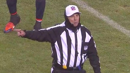 Broncos Aqib Talib and Patriots Rob Gronkowski offsetting pass interference penalties