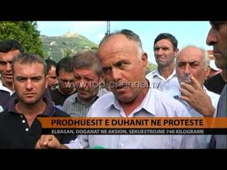 Download Video: Elbasan, protestë e kultivuesve të duhanit - Top Channel Albania - News - Lajme