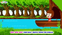 Row Row Row Your Boat Nursery Rhyme with Lyrics - Deer in the Boat