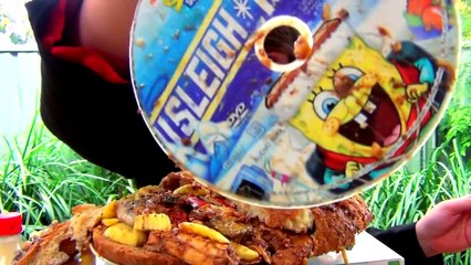 O HowToBasic Desafio Krabby patty *VÔMITO AVISO*