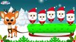 Five Little Santas Jumping on the Bed Nursery Rhyme - Christmas Song