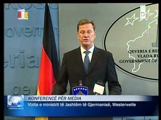 WESTERWELLE NE KOSOVE INTEGRITETI TERITORIAL I KOSOVES ESHTE I PADISKUTUESHEM LAJM