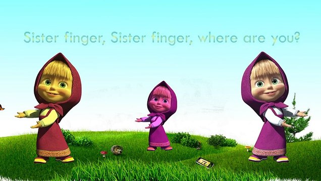 The Finger Family Masha and the Bear Family Nursery Rhymes Cartoon Animation Finger Family
