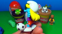 Surprise eggs Hello Kitty Disney Planes Kinder surprise Play Doh ANGRY BIRDS Cars The SMUR