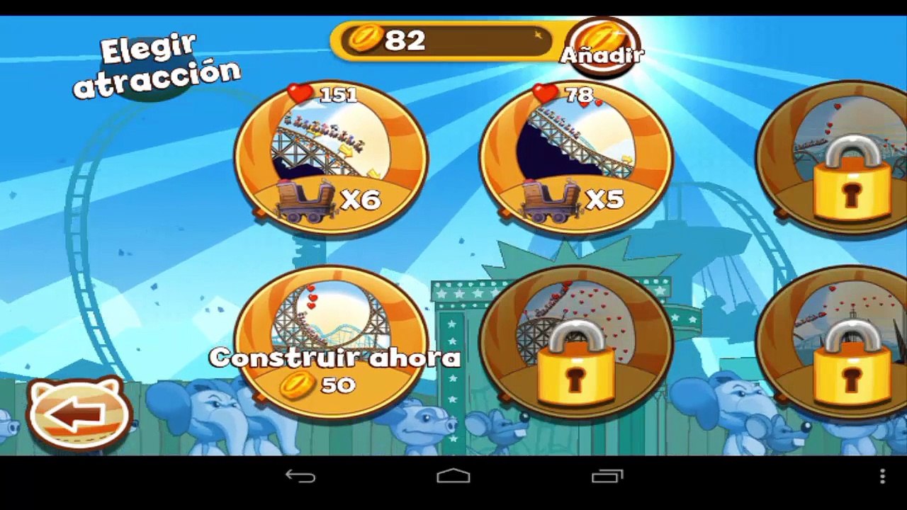 Juego Nutty Fluffies Rollercoaster - para Android