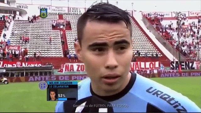 Zelarayán: El grupo se lo merece. Huracán 1 - Belgrano 1. Fecha 30. Primera División 20