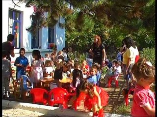 KOPESHTI RREZIK SHEMBJEJE EDUKATORET NE KORÇE I MBAJNE FEMIJET NE OBORR LAJM