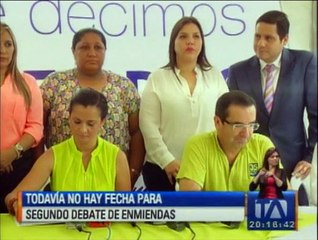 La Asamblea aún no tiene fecha para debate de enmiendas