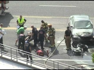 AKSIDENT I RENDE POLICIA DHE QYTETARET SHPETOJNE JETE NJEREZISH LAJM