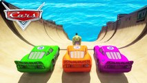 Custom Disney Pixar Cars Lightning McQueen in Green, Orange and Pink For The Incredible Hulk!