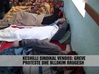 GREVA E MINATOREVE VENDOSIN PER PROTESTA DERI NE BLLOKIM TE RRUGEVE LAJM