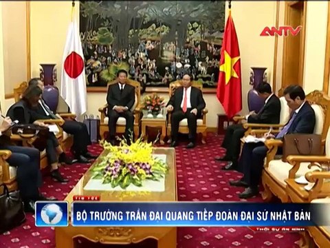 Bộ trưởng Trần Đại Quang tiếp đoàn Đại sứ Nhật Bản