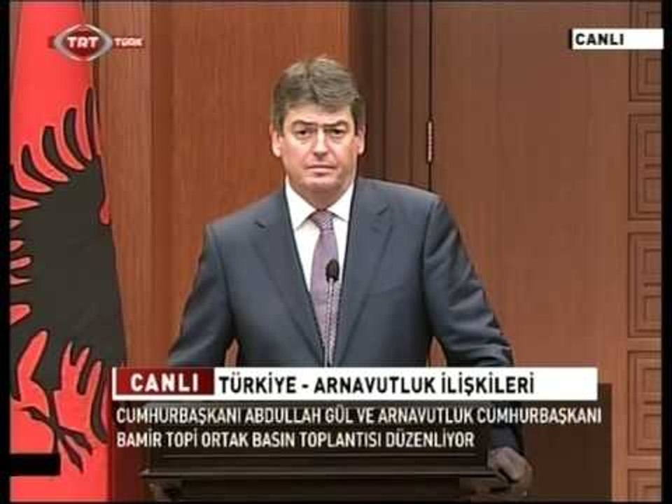 TOPI NE TURQI PRESIDENTI GYL,SHQIPERIA ALEATI I TURQISE NE BALLKAN LAJM